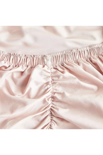 Home Centre Eternity Cotton Percale 325 Thread Count Full Fitted Sheet - 120x200 cm