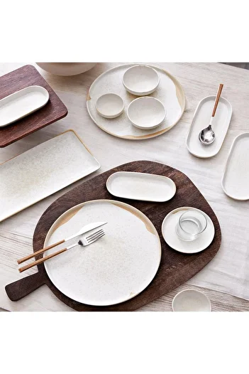 Kütahya Porselen Kütahya Porcelain Bone Nordic Mat 28 Piece Breakfast Set