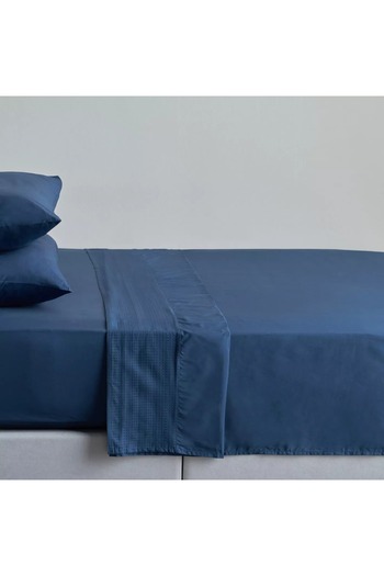 Home Centre Eternity Cotton Percale 325 Thread Count Super King Flat Sheet - 260x270 cm