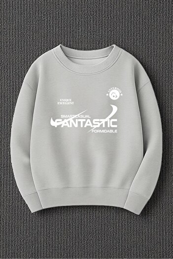 uyguntarz Unisex Fantastic Printed Oversize Sweatshirt