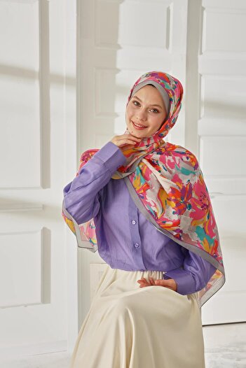 Silk Home Patterned Soft Shawl 70023-01