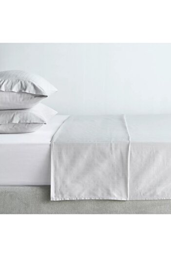 Home Centre Hampton Cotton Sateen 220 Thread Count Super King Flat Sheet - 260x270 cm