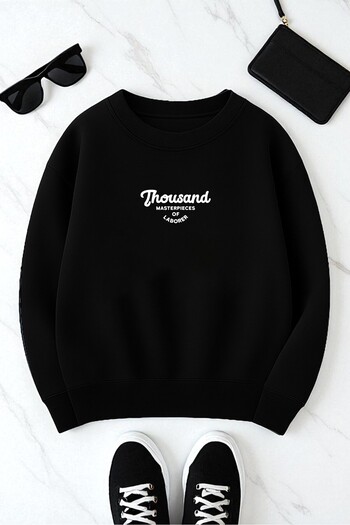 uyguntarz Unisex Thousand Printed Oversize Sweatshirt