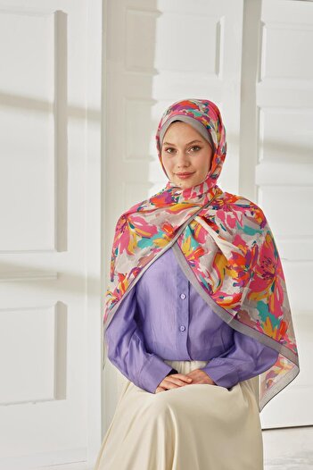 Silk Home Patterned Soft Shawl 70023-01
