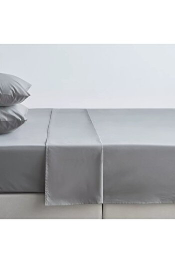 Home Centre Serenity Cotton Percale 200 Thread Count Super King Flat Sheet - 260x270 cm