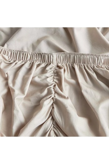 Home Centre Eternity Cotton Percale 325 Thread Count Full Fitted Sheet - 120x200 cm