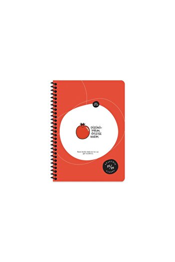Hisli Şeyler A5 Spiral Academic Planner - I Think Therefore I Am