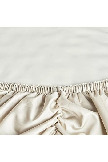 Home Centre Rekoop Tencel Sateen 300 Thread Count Super King Fitted Sheet - 200x205 cm