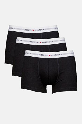 Tommy Hilfiger , Set of boxers with logo waistband - 3 pairs, Black, Faded Black, M