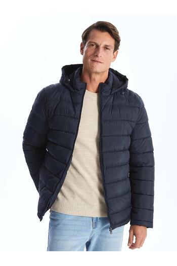 LC Waikiki Ανδρικό παλτό με φουσκωτό πέλμα LCWAIKIKI Classic Standard Fit Hooded (W5)
