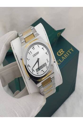 Generic Men's waterproof double time watch with luxury box