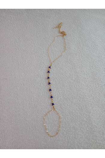 MODA MANANI Gold Shahmeran with Blue Stone Detail and Star Figure