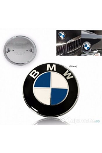 BMW Emblemă pentru capotă sau portbagaj 82 mm, albastră