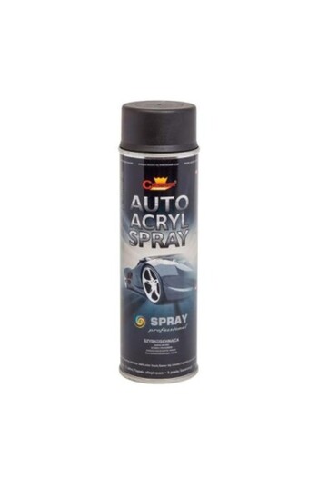 Champion Color Vopsea spray auto acrilică profesională, negru mat, Champion Color, 500 ml, negru mat