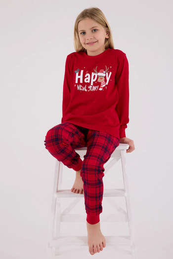 Rolypoly Girl's Pajama Set 2-15 Years Red