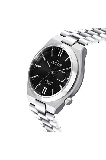 Tristar NJ Series Men's Automatic Watch Stainless Steel Bracelet Wrist Watch for Men