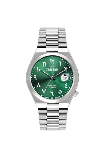 Tristar NJ Series Men's Automatic Watch Stainless Steel Bracelet Wrist Watch for Men