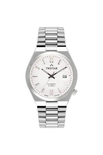Tristar NJ Series Men's Automatic Watch Stainless Steel Bracelet Wrist Watch for Men