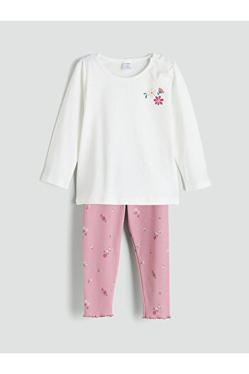 LC Waikiki Lilac Baby Girl T-Shirt and Leggings 2 Pack