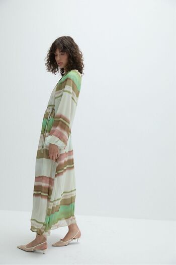 Elfin Chiffon Tulle Dress Green