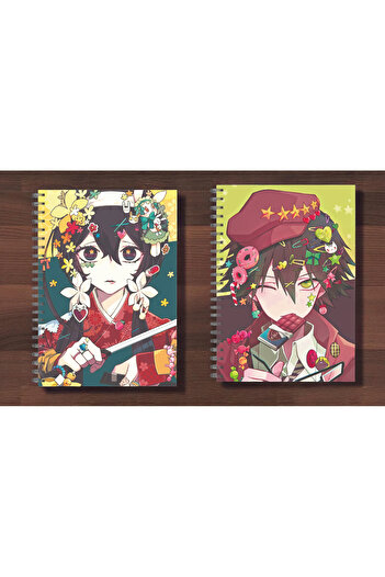 nihonwosekai Bungou Stray Dogs 2 buc. Caiet cu spirală anime dimensiune A5 50 FOI