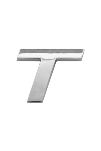Mega Drive Car ornament 3D Letter T 26 MM Chrome