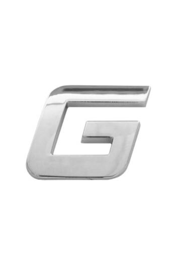 Mega Drive Car ornament 3D Letter G 26 MM Chrome