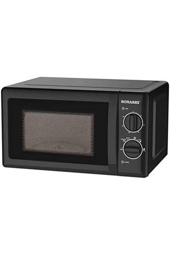 sonashi SMO-920 20 Liters Microwave Oven w/Turntable Glass Tray, Adjustable Temperature, Cooking End