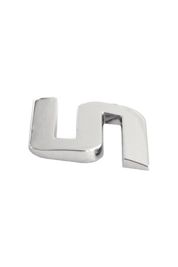 Mega Drive Car ornament 3D Letter S 26 MM Chrome