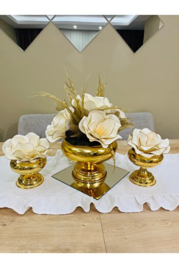 essacraft SET DE 3 LUXURY GOLD EVA ARANJMAN-MDL44