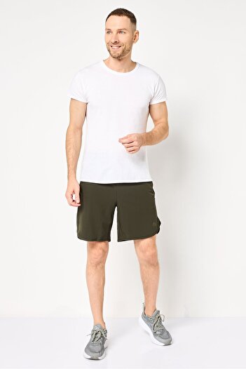 RBX Men Sportswear Fit Training Shorts, Army Green