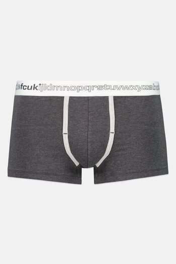 French Connection Men Brand Logo Trunks, Grey
