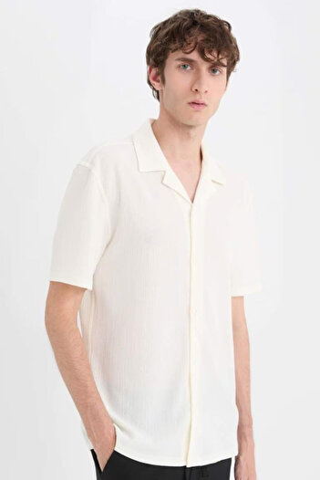 DeFacto Men's Short Sleeve Shirt C4125Ax/Wt16
