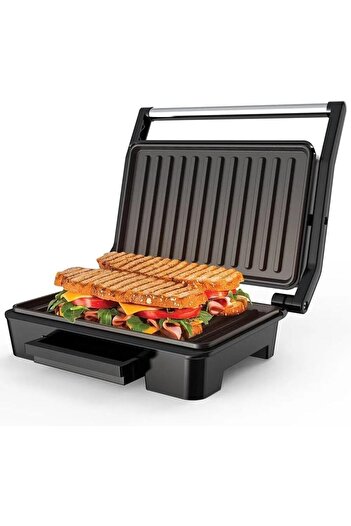 erorex Indoor Grill, Electric Panini Press Sandwich Maker Non-Stick Coated Plates, Cool Touch