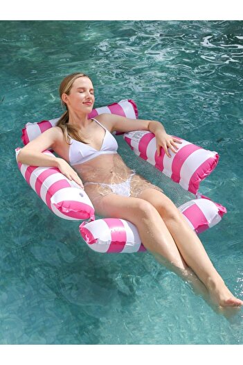 erorex Inflatable Pool， Float Chair Lounge Floating Pool Float Hammock Multi Purpose Water Hammock Arm