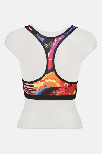 Reebok Women Sportswear Fit Non Padded Training Sports Bra, Multicolor