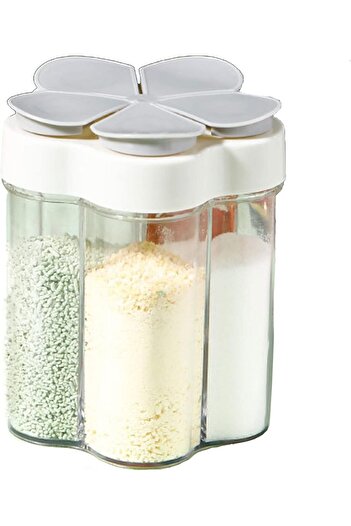 erorex Spice Jars,5 1 Clear Plastic Seasoning Containers,Multipurpose Airtight Condiment Bottle