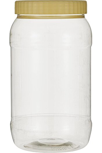 erorex Round Spicejar/Pet Jar/Plastic Round Food Storage Jar 2000 Ml Capacity