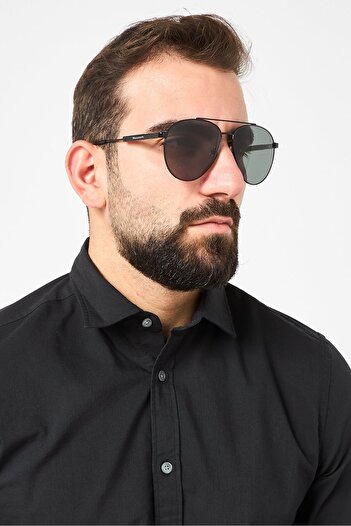 Maserati Men MS520 Aviator Sunglasses, Black