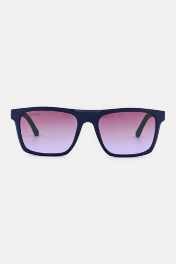 Lacoste Men L957S Square Sunglasses, Mattle Blue