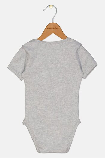 Disney Toddlers Boy Short Sleeve Graphic Print Bodysuits, Grey