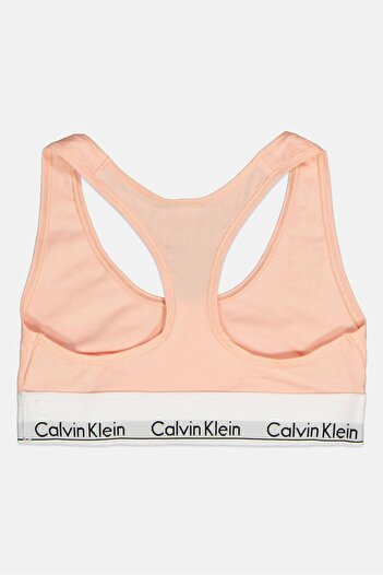Calvin Klein Women Brand Logo Non Padded Bralette, Peach Melba
