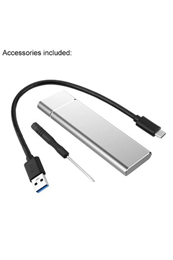 Choice3 NVME usb3.1 Aluminum Alloy M.2 HDD Enclosure Case Hard Drive Box B-KEY External Hard Drive Box USB C