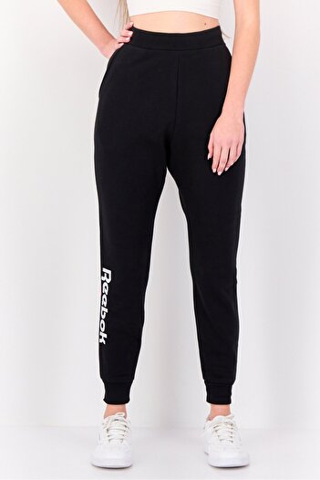 Reebok Women Regular Fit Brand Logo Outdoor Sweatpants, Black