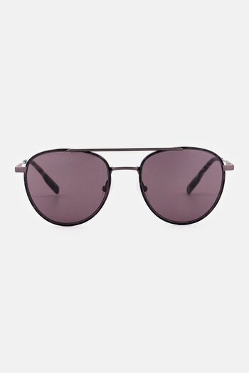 Lacoste Men L258S Round Sunglasses, Black