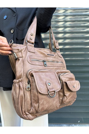 Just Polo Women's New Season 2-Compartment Luxury Soft Leather Adjustable Cross Strap Stylish Shoulder Bag