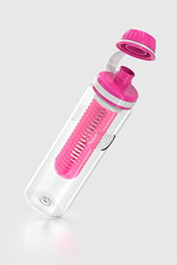 Renga Ege 750 ml Tritan Detox Flask with Strainer 911008 Fuchsia