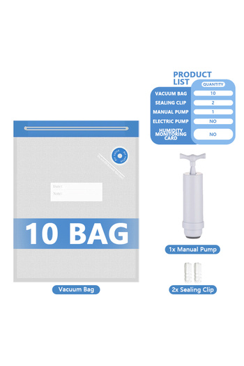 Choice15 Practical Sets 9 3D Printer Filament Vacuum Bag with USB Rechargeable Electric Air Pump, Vacuum Seal