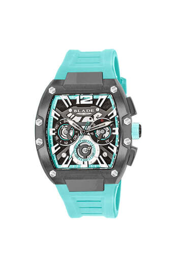 Blade Magnifique Aqua-Dark 3652 G 5 AUI SS & Silicone Strap Multifunction Men's Watch