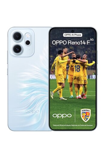 OPPO Reno14 F Smartphone, Dual SIM, 8GB RAM, 256GB, 5G, Opal Blue